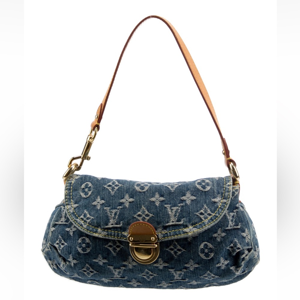 Louis Vuitton Denim Monogram Mini Pleaty